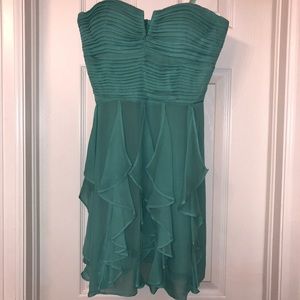 Short sea foam party dress